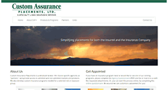 Desktop Screenshot of customassurance.com